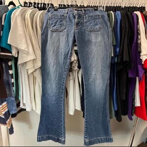 Abercrombie & Fitch Women’s Low Rise, Flare Jeans